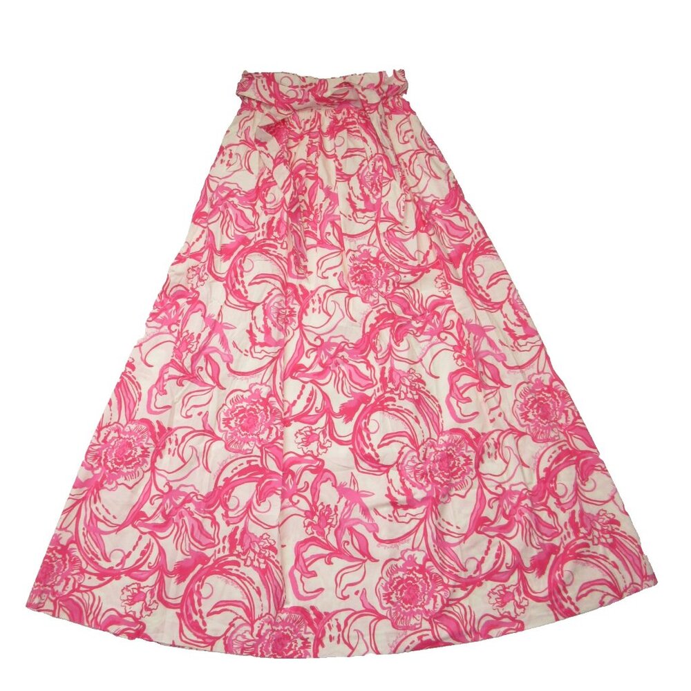 Lilly Pulitzer Pink Floral Maxi Skirt - Picture 3 of 6